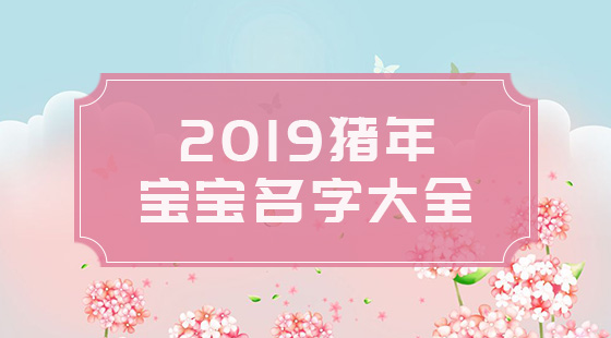 2019豬年寶寶名字大全