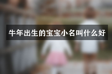 牛年出生的寶寶小名叫什么好