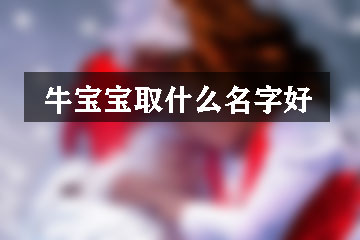 牛寶寶取什么名字好