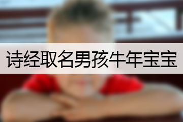 詩經(jīng)取名男孩牛年寶寶