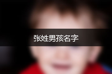 張姓男孩名字